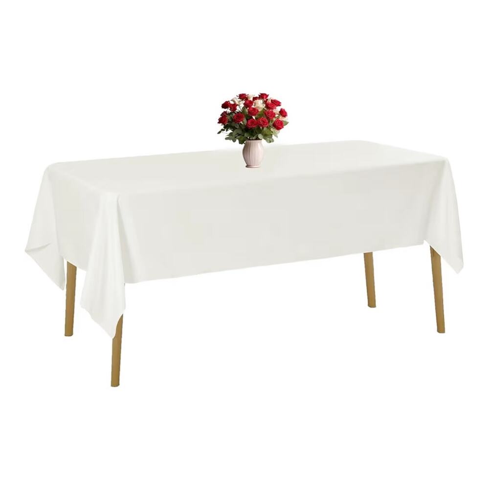SALE! Ivory Tablecloth for 8 ft Rectangular Table 60”x 120” New